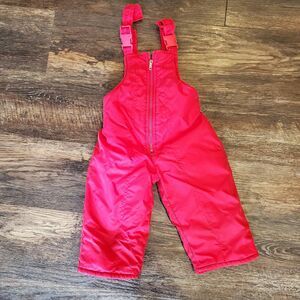 Kidconnection 2T Red Snow Pants Adjustable